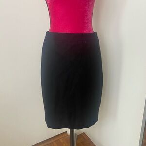 J.crew black wool pencil skirt 2
